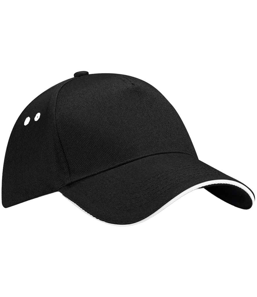 Beechfield Ultimate 5 Panel Contrast Sandwich Peak Cap