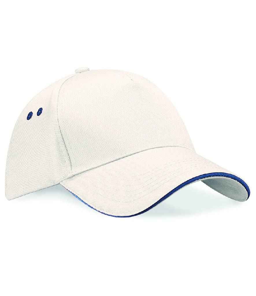 Beechfield Ultimate 5 Panel Contrast Sandwich Peak Cap