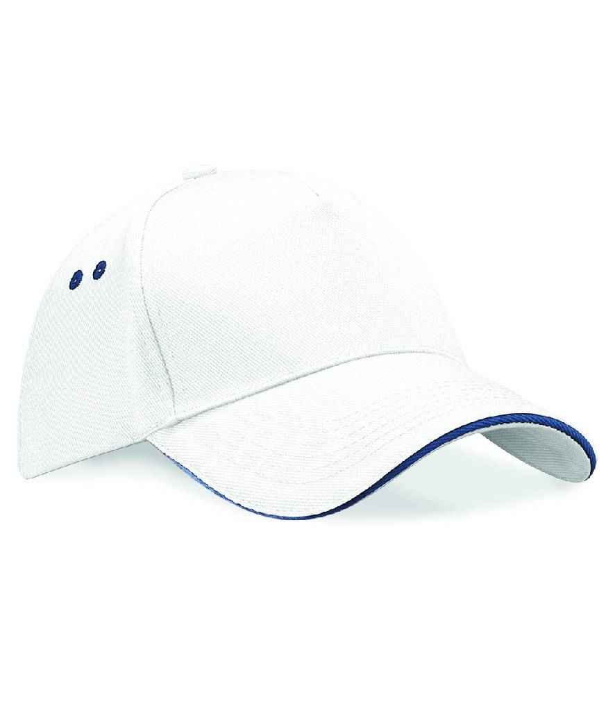 Beechfield Ultimate 5 Panel Contrast Sandwich Peak Cap