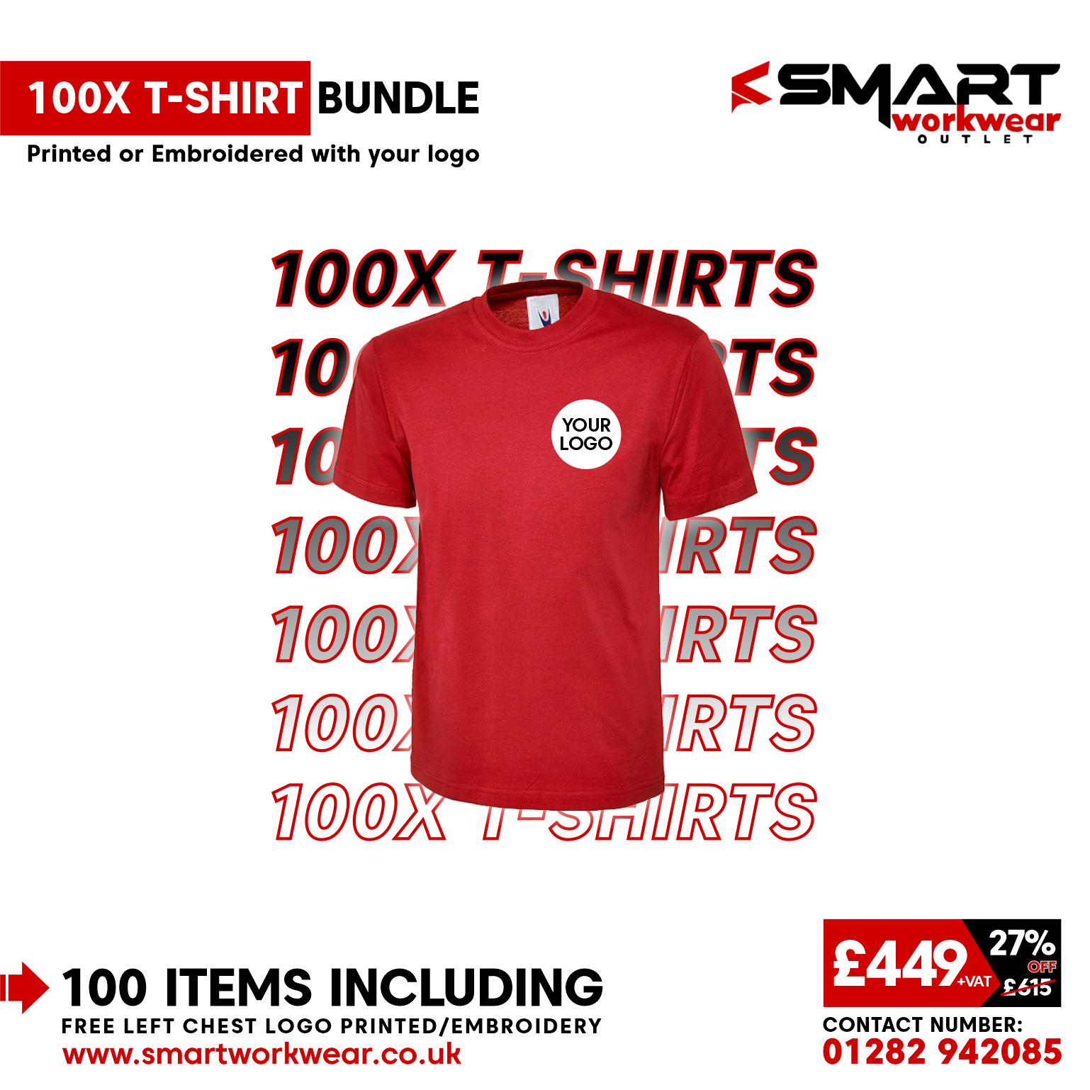 100 x T-SHIRT BUNDLE