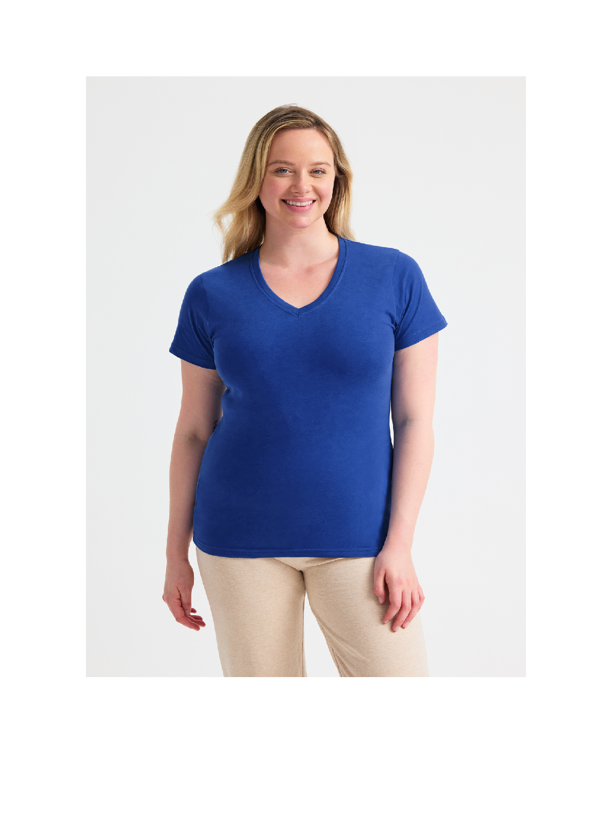 Uneek Ladies Classic V Neck T Shirt