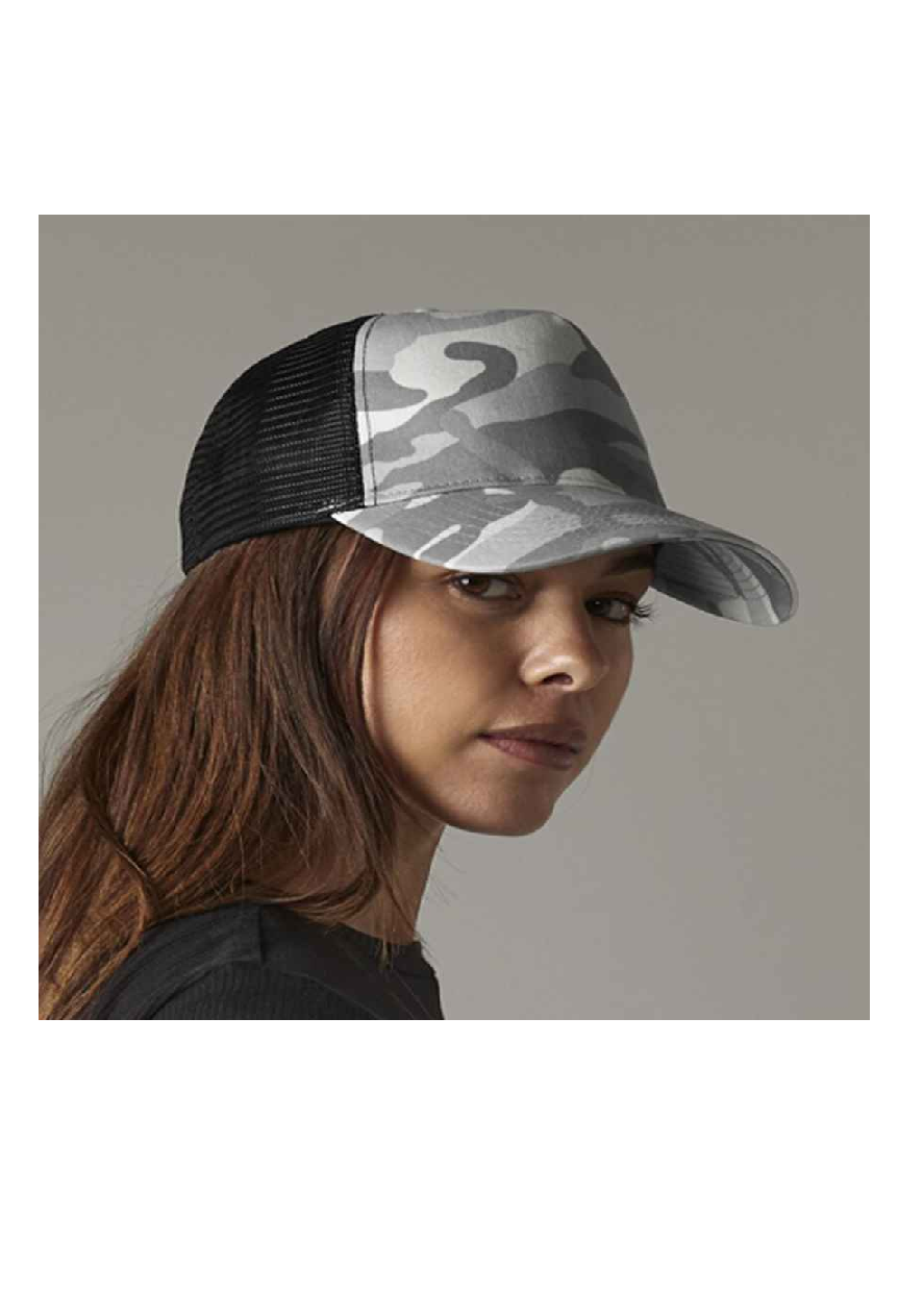 Beechfield Camo Snapback Trucker