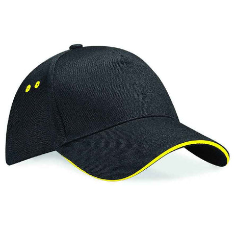 Beechfield Ultimate 5 Panel Contrast Sandwich Peak Cap