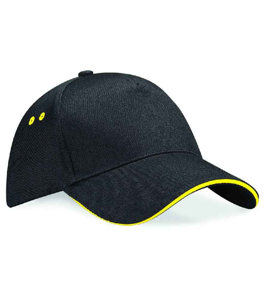 Beechfield Ultimate 5 Panel Contrast Sandwich Peak Cap