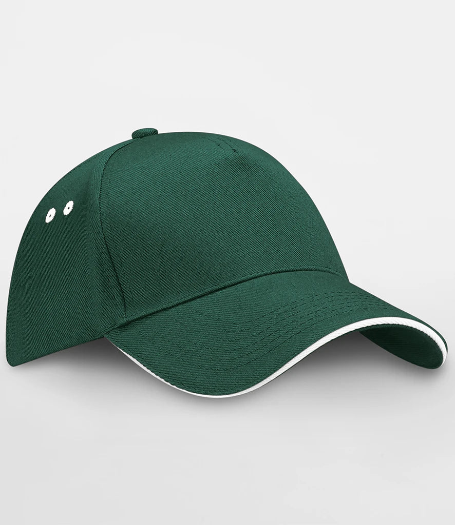 Beechfield Ultimate 5 Panel Contrast Sandwich Peak Cap