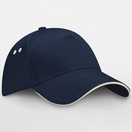 Beechfield Ultimate 5 Panel Contrast Sandwich Peak Cap