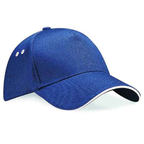 Beechfield Ultimate 5 Panel Contrast Sandwich Peak Cap