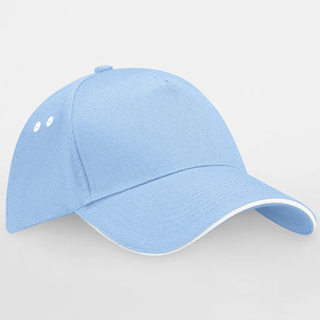 Beechfield Ultimate 5 Panel Contrast Sandwich Peak Cap