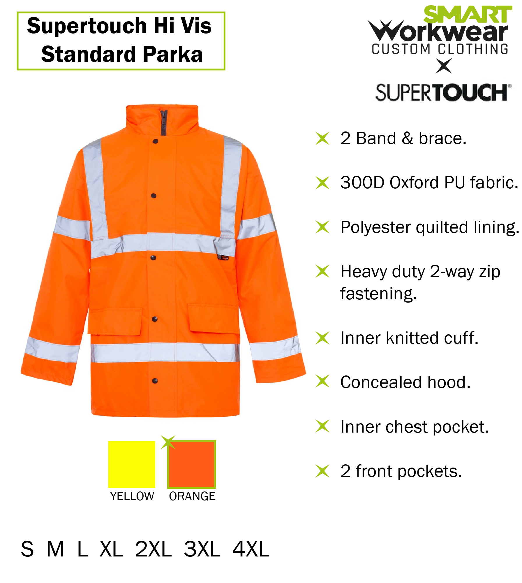 Hi-Vis Parka Colours