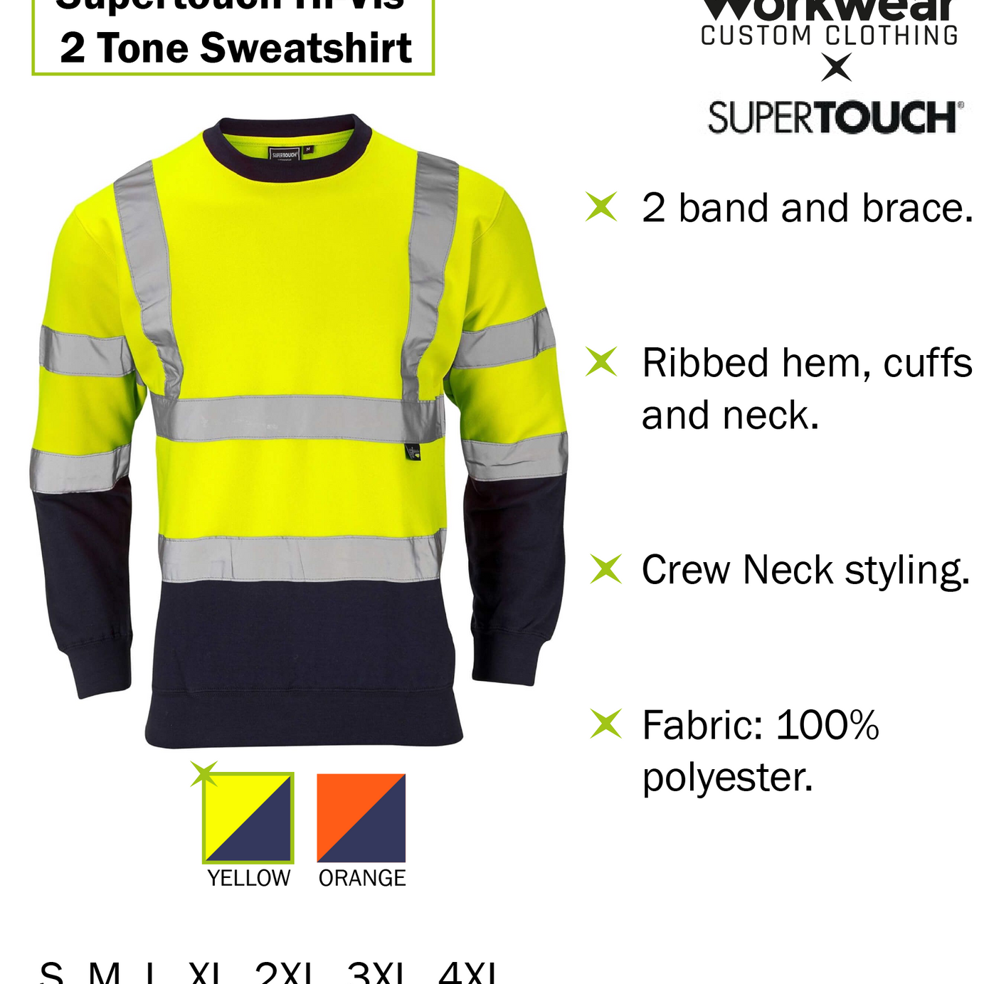 Hi-Vis Sweatshirt Colours