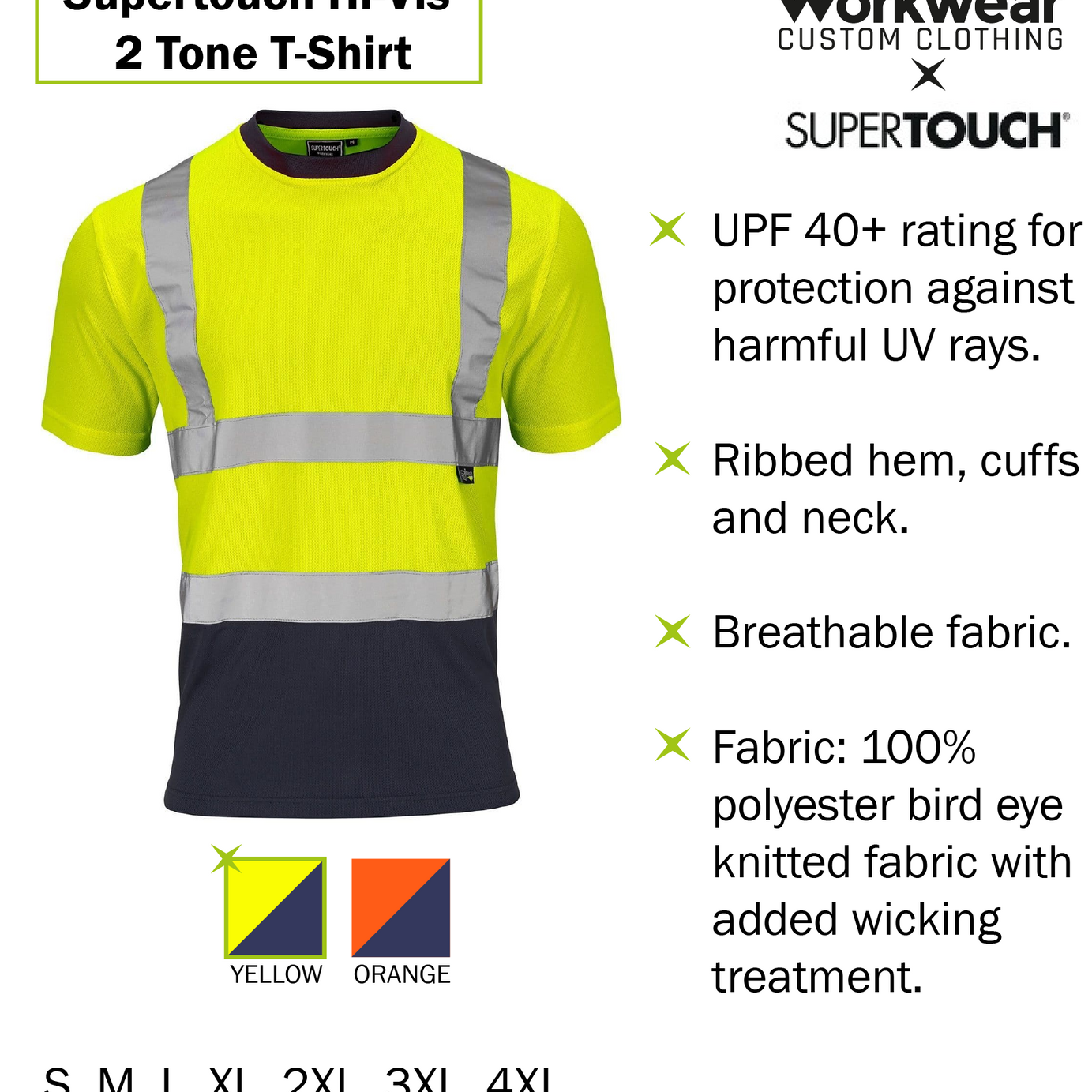 Hi-Vis T-Shirt Colours