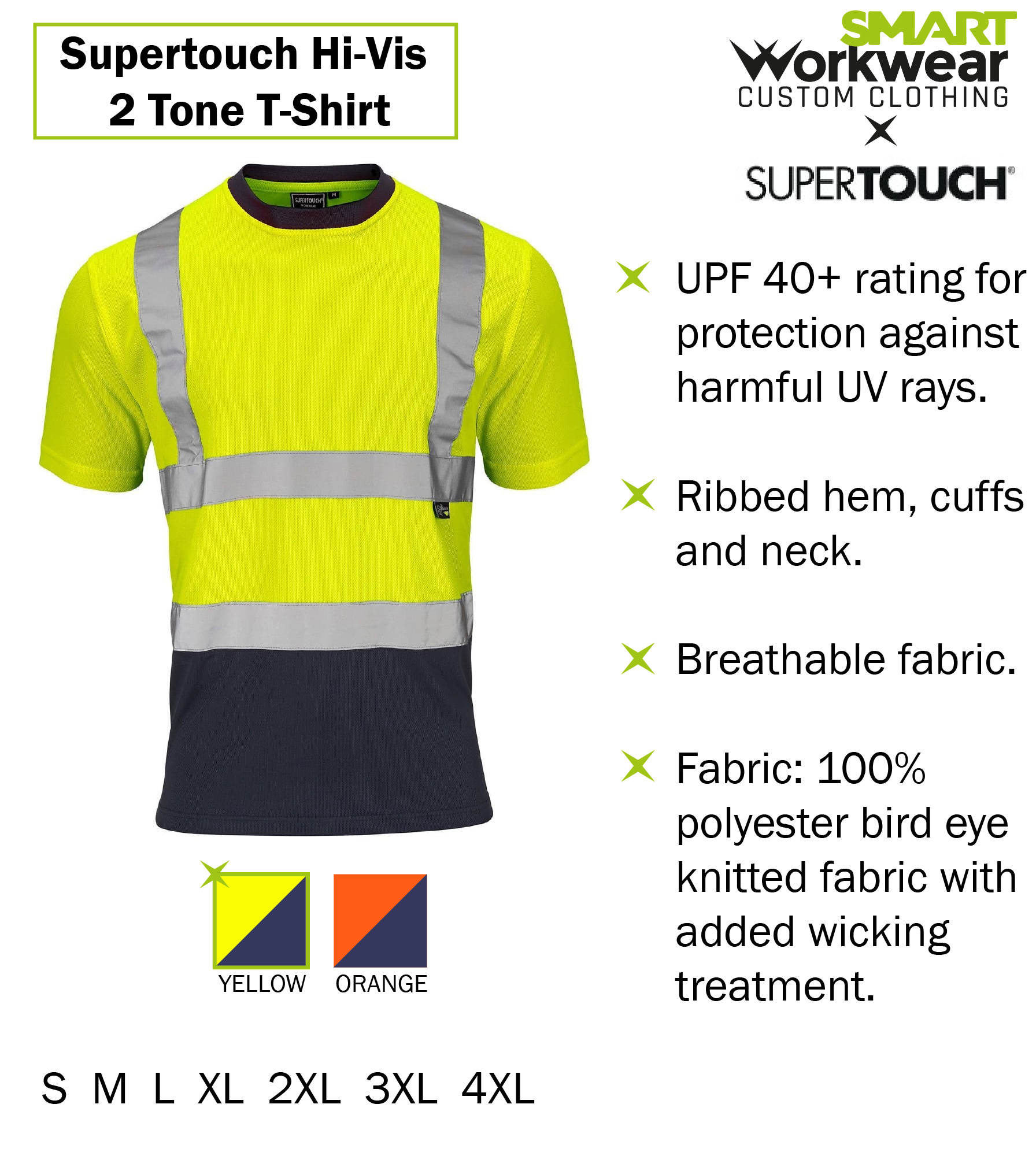 Hi-Vis T-Shirt Colours