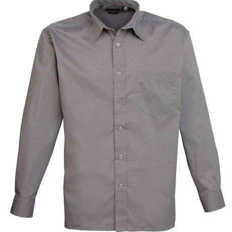Premier Men's Long Sleeve Poplin Shirt