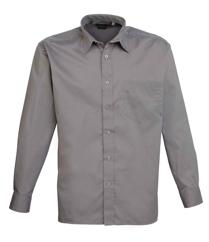 Premier Men's Long Sleeve Poplin Shirt