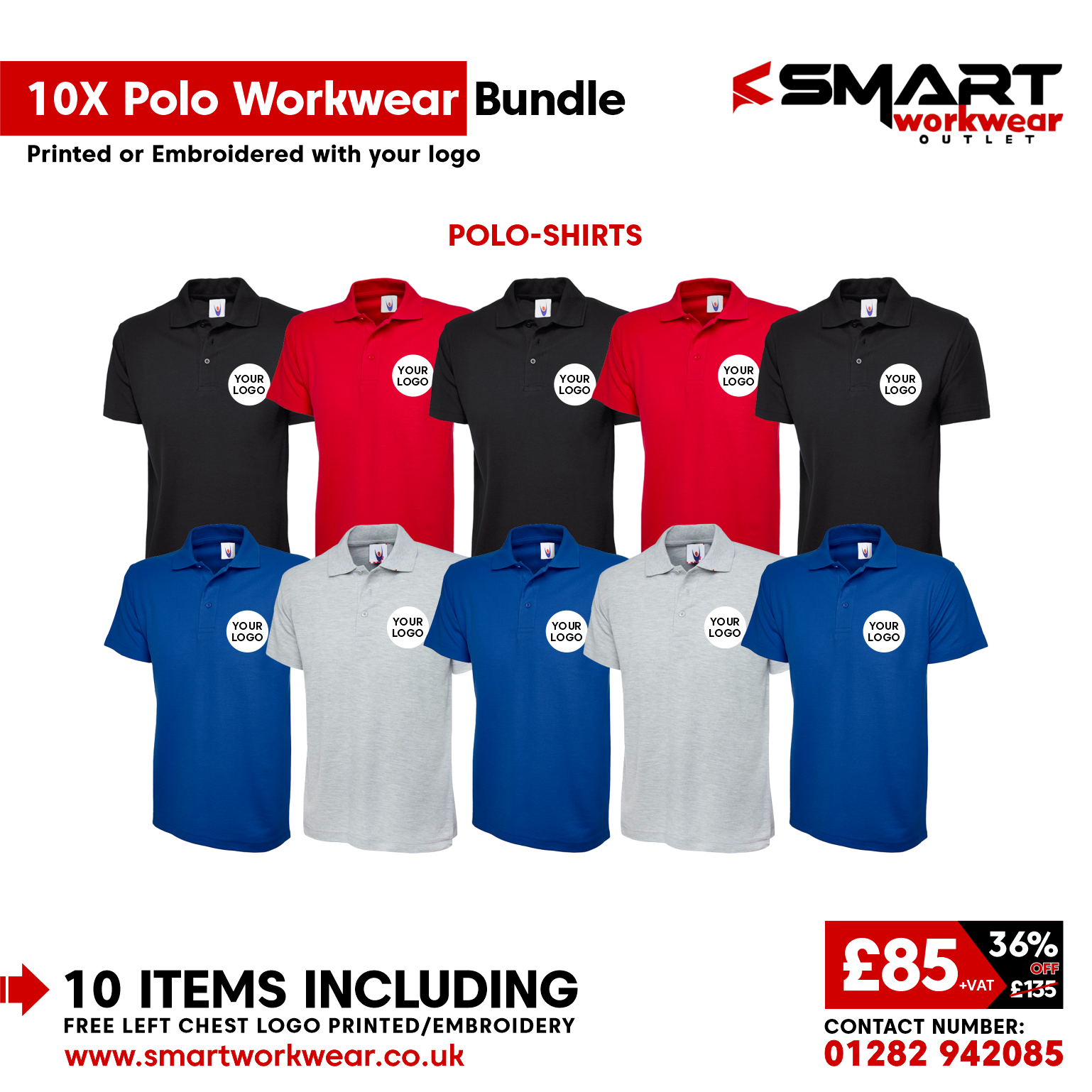 10 x Polo Shirt Bundle