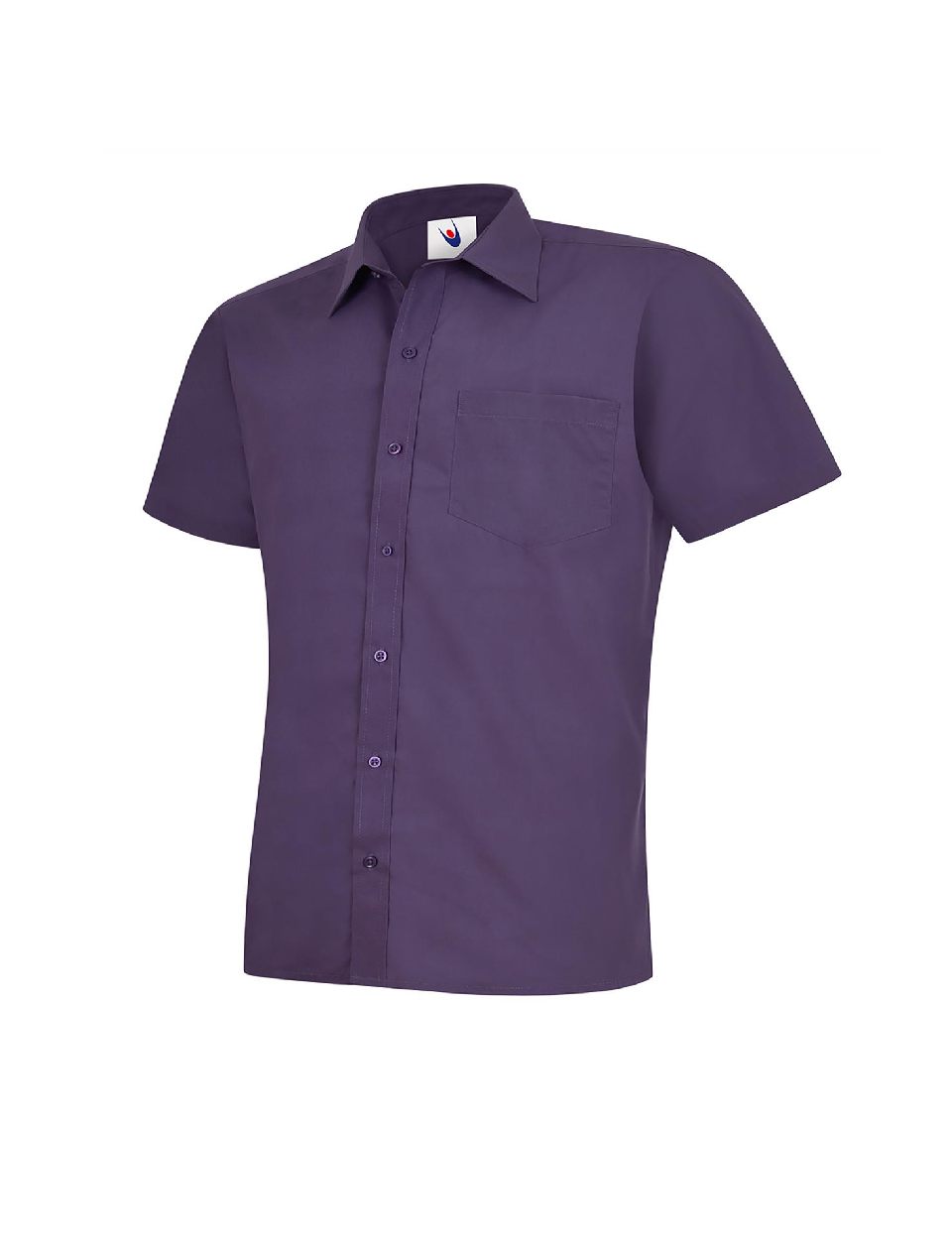 Uneek Men's Short Sleeve Poplin Shirt