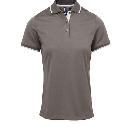 Premier Ladies Contrast Coolchecker® Piqué Polo Shirt