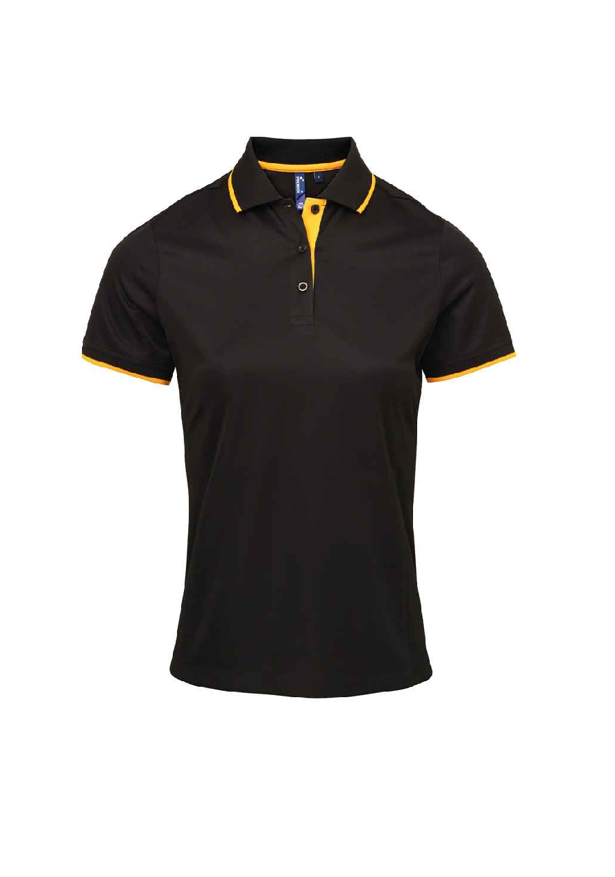 Premier Ladies Contrast Coolchecker® Piqué Polo Shirt
