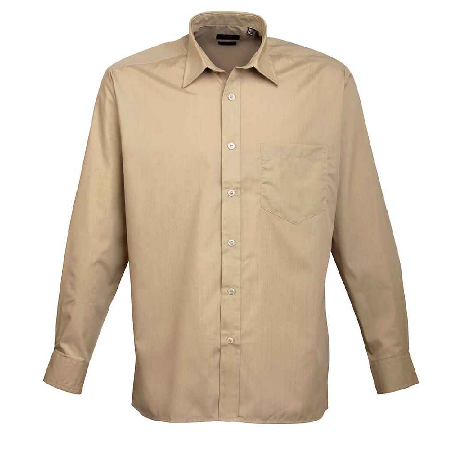 Premier Men's Long Sleeve Poplin Shirt