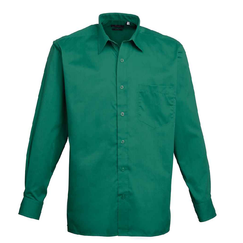Premier Men's Long Sleeve Poplin Shirt