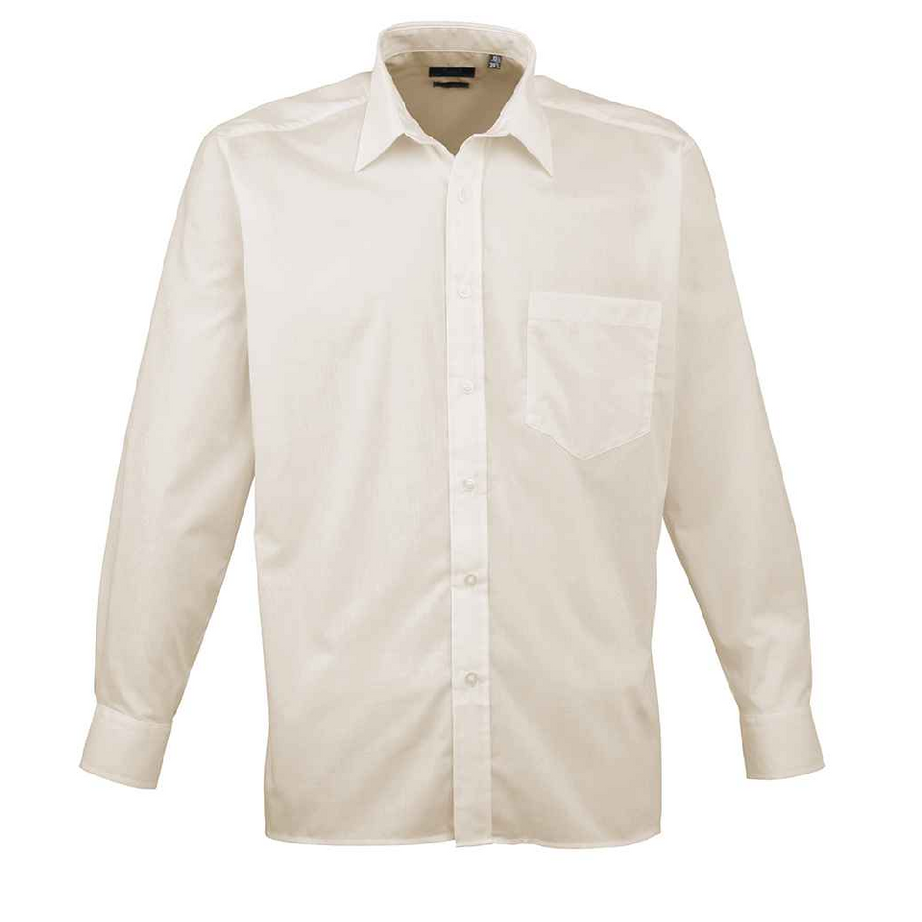 Premier Men's Long Sleeve Poplin Shirt