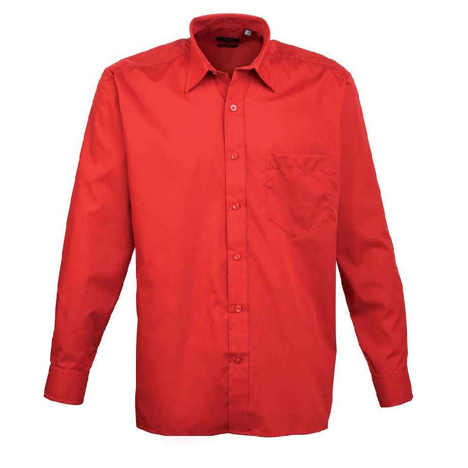 Premier Men's Long Sleeve Poplin Shirt