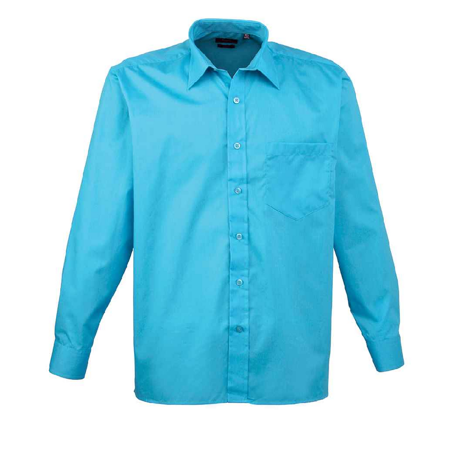 Premier Men's Long Sleeve Poplin Shirt