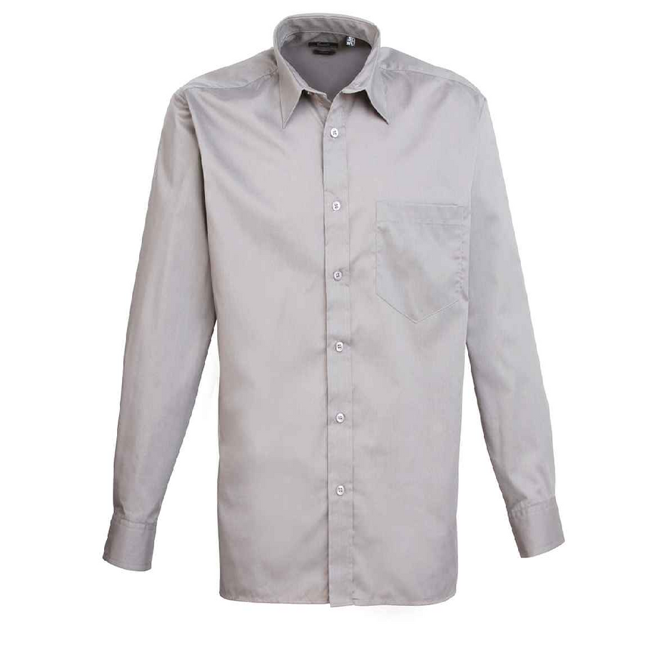 Premier Men's Long Sleeve Poplin Shirt