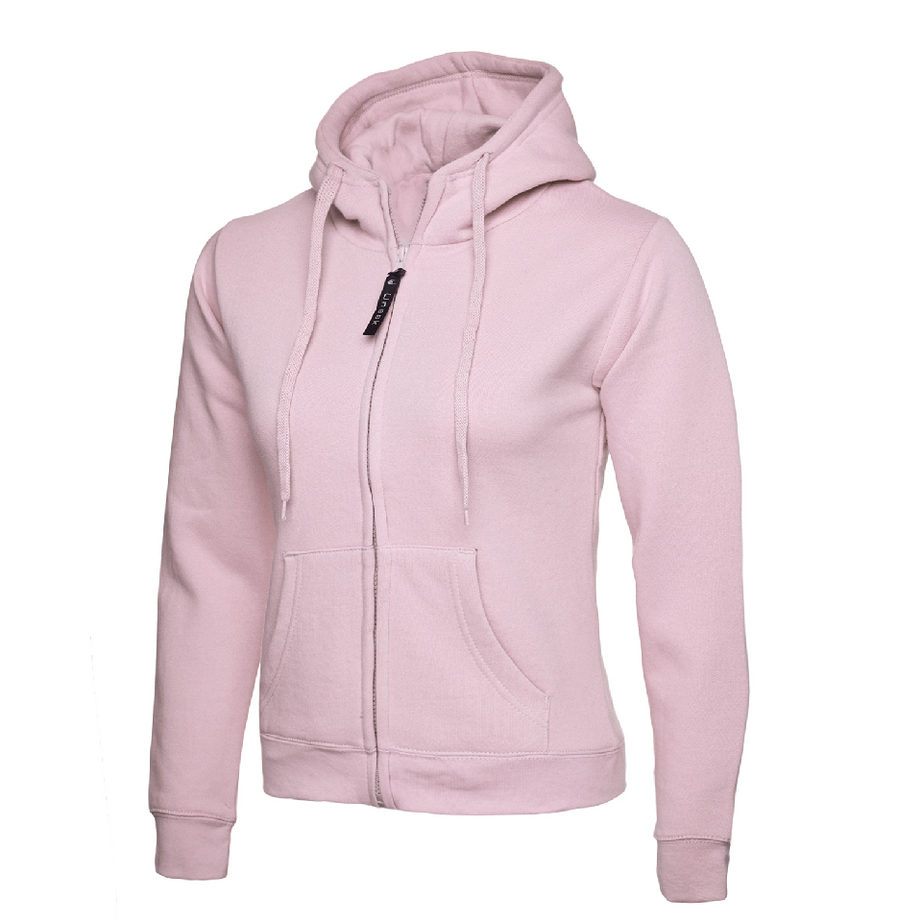 Uneek Ladies Classic Full Zip Hooded Sweatshirt