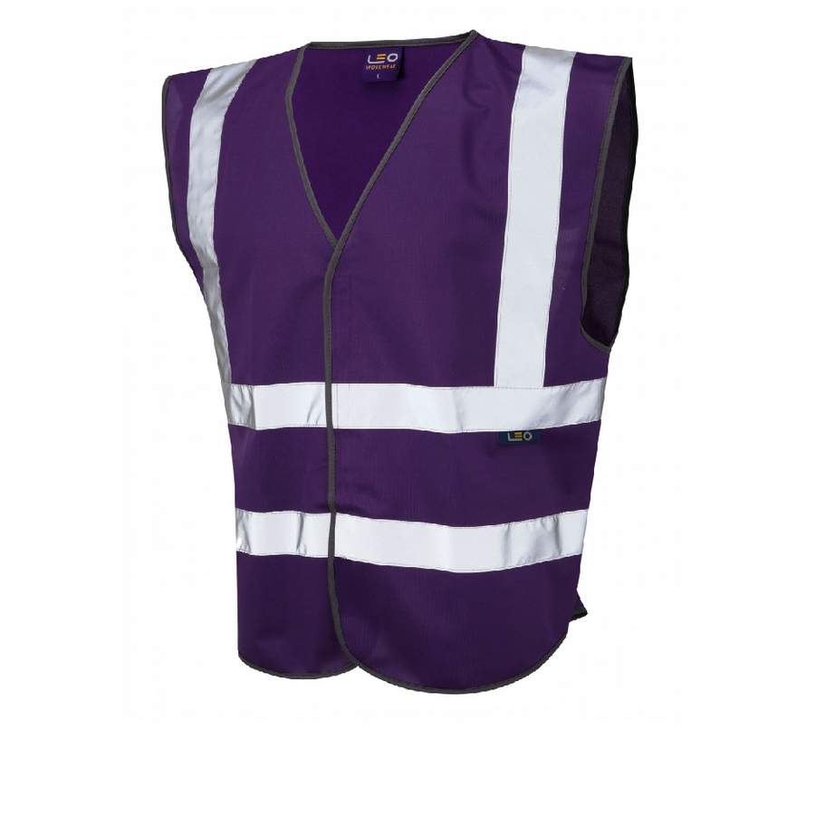 Leo Workwear Pilton Single Colour Hi-Vis Vest