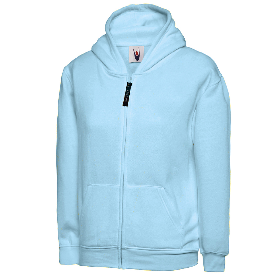 Uneek Kids Zipped Hooded Top