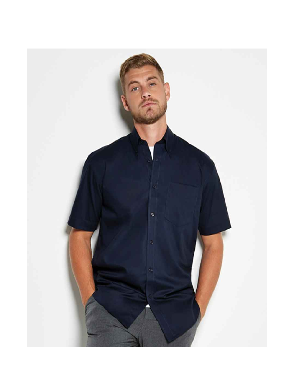 Kustom Kit Men's Corporate Short Sleeved Oxford Shirt