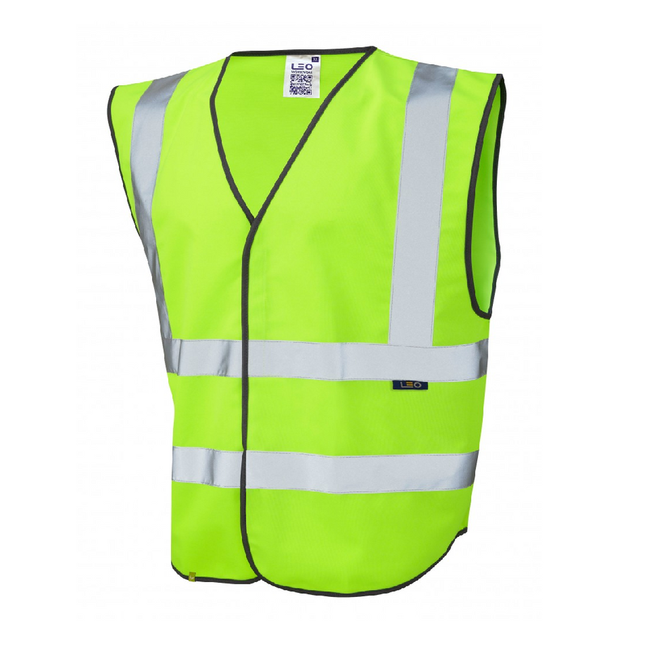Leo Workwear Pilton Single Colour Hi-Vis Vest