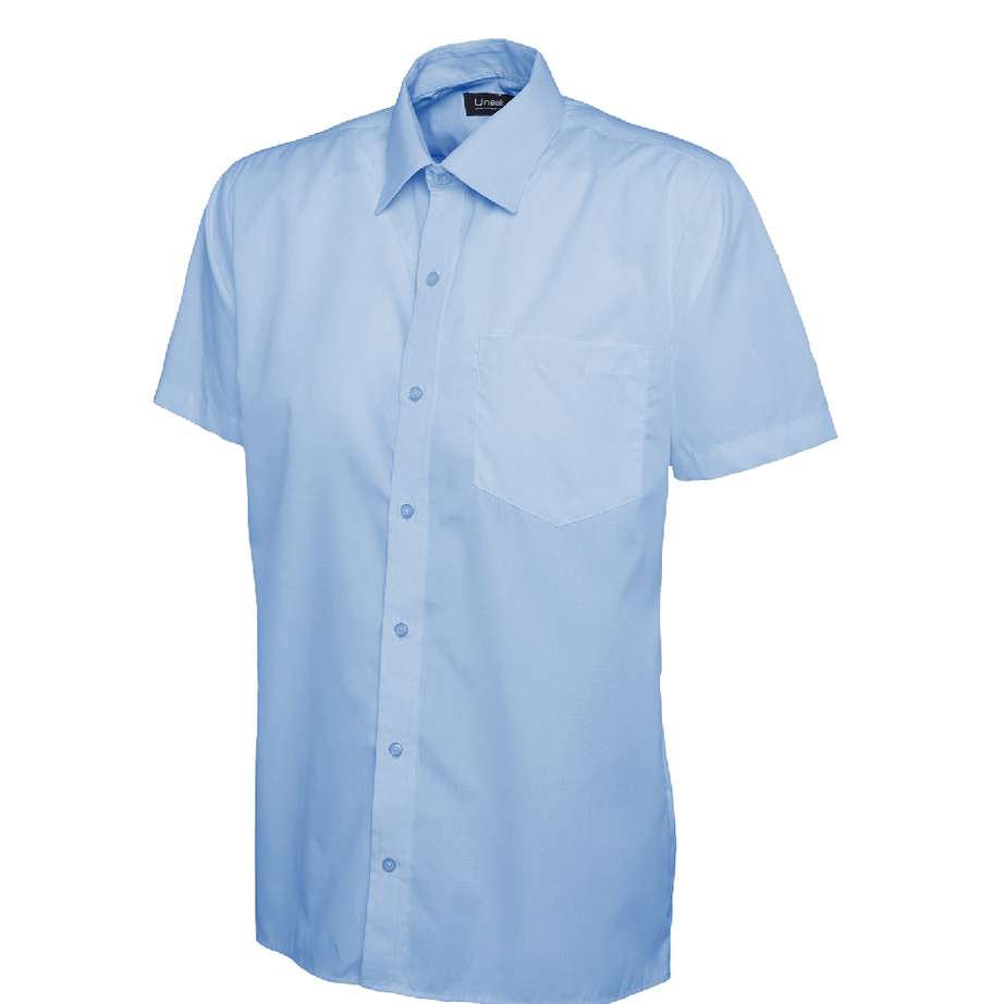 Uneek Men's Short Sleeve Poplin Shirt