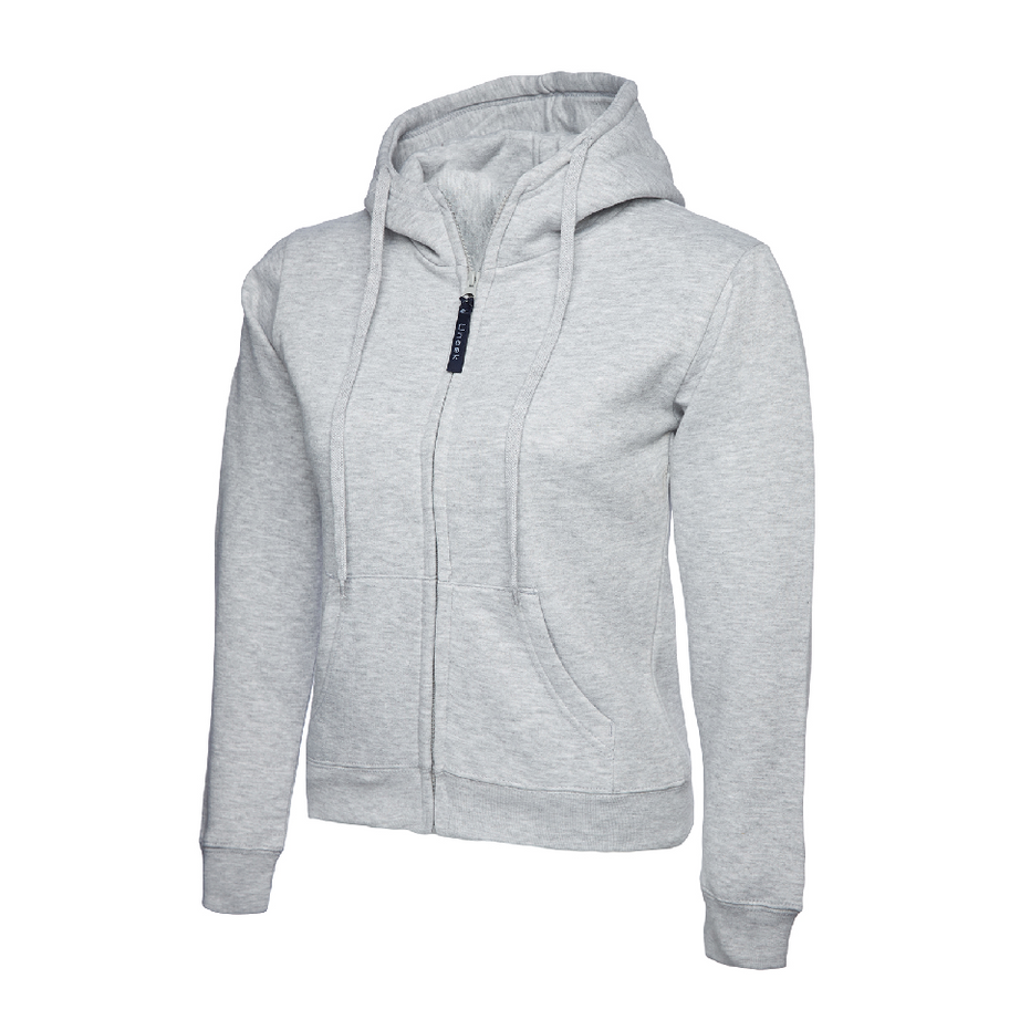 Uneek Ladies Classic Full Zip Hooded Sweatshirt