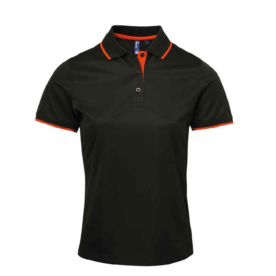 Premier Ladies Contrast Coolchecker® Piqué Polo Shirt
