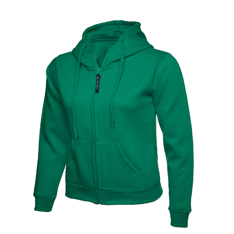 Uneek Ladies Classic Full Zip Hooded Sweatshirt