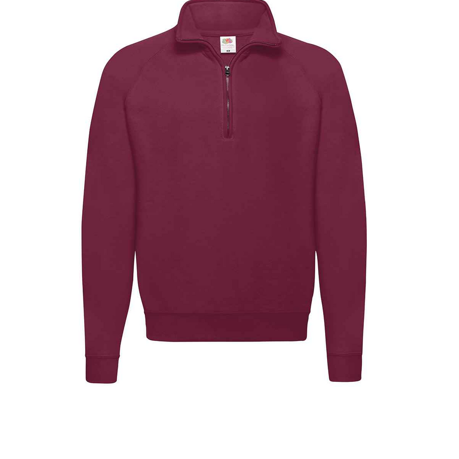 Fruit Of The Loom Classic 80/20 Zip Neck Sweat