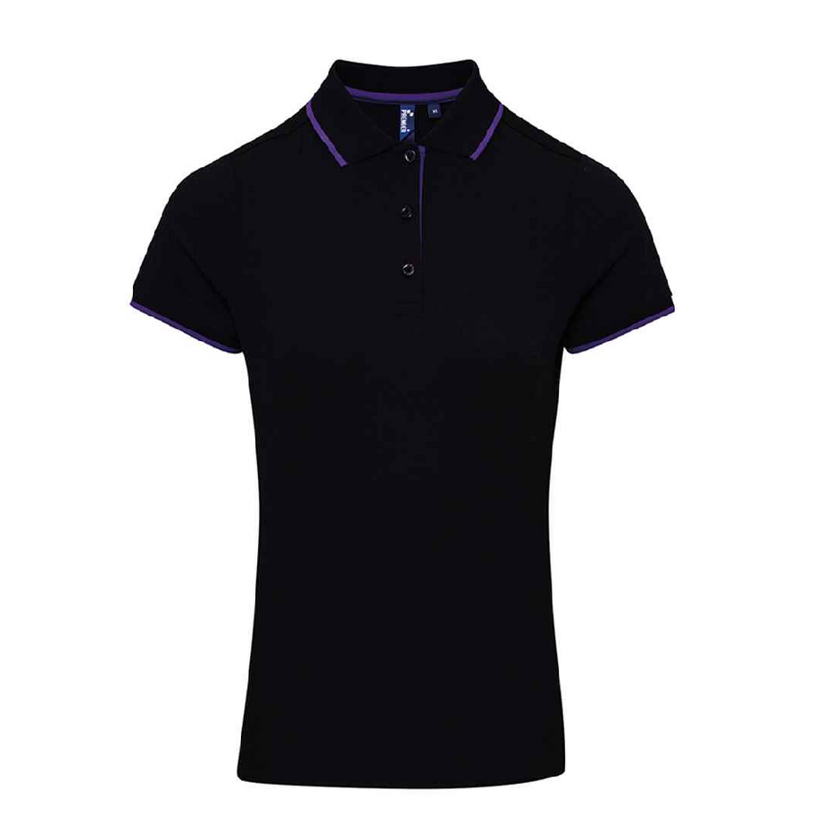 Premier Ladies Contrast Coolchecker® Piqué Polo Shirt
