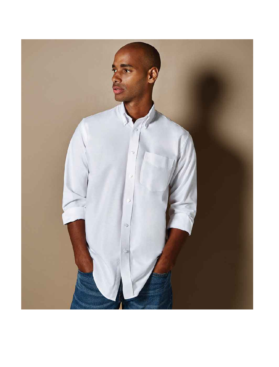 Kustom Kit Workwear Oxford Shirt Long Sleeved