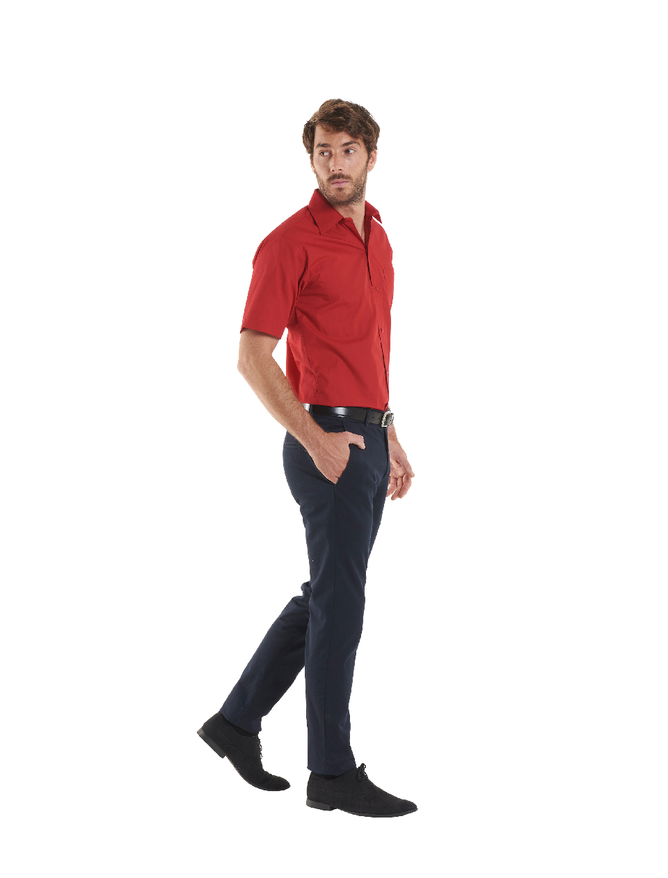 Uneek Men's Short Sleeve Poplin Shirt