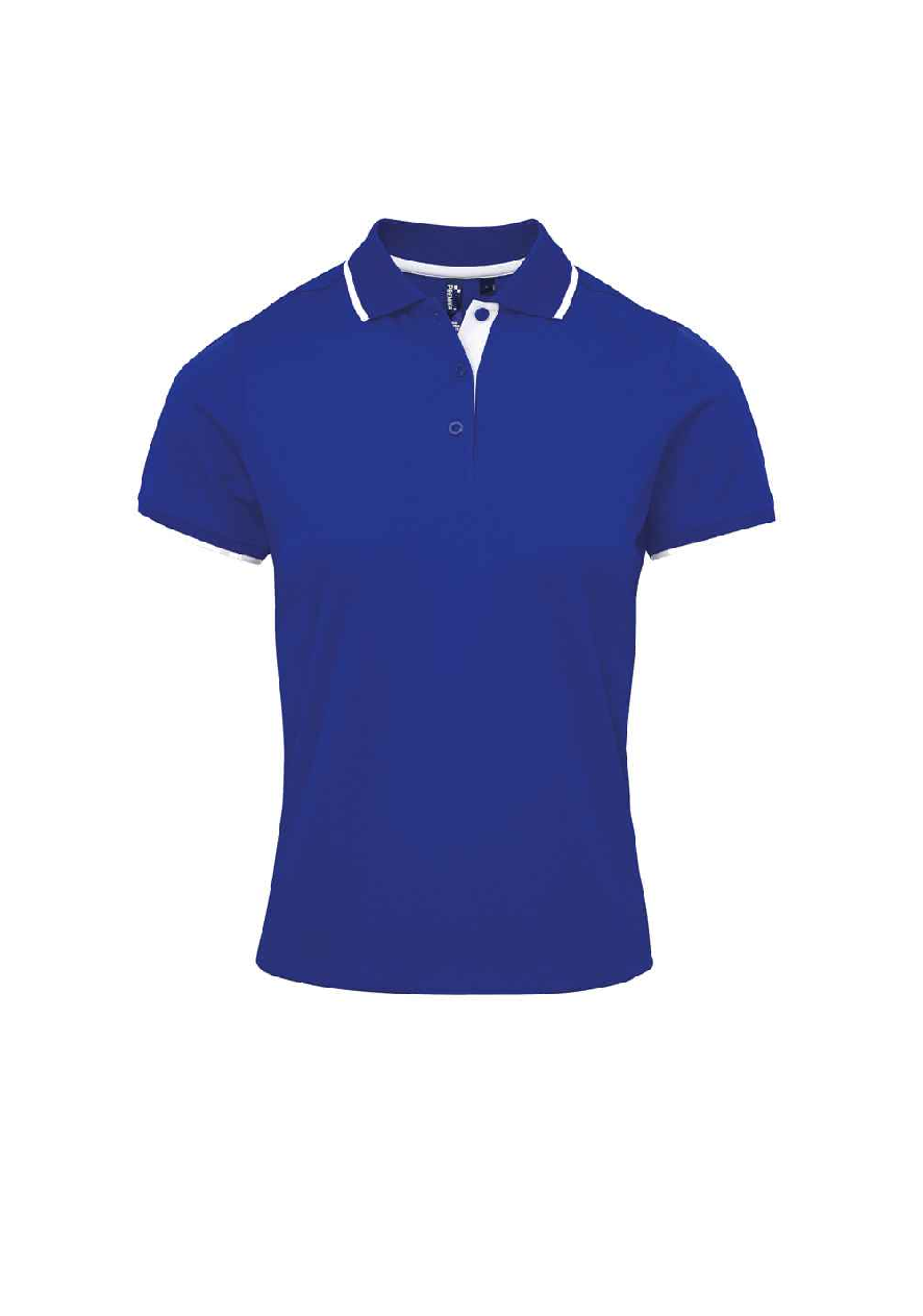 Premier Ladies Contrast Coolchecker® Piqué Polo Shirt