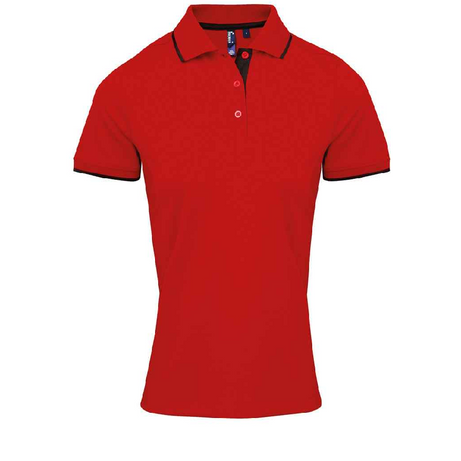 Premier Ladies Contrast Coolchecker® Piqué Polo Shirt