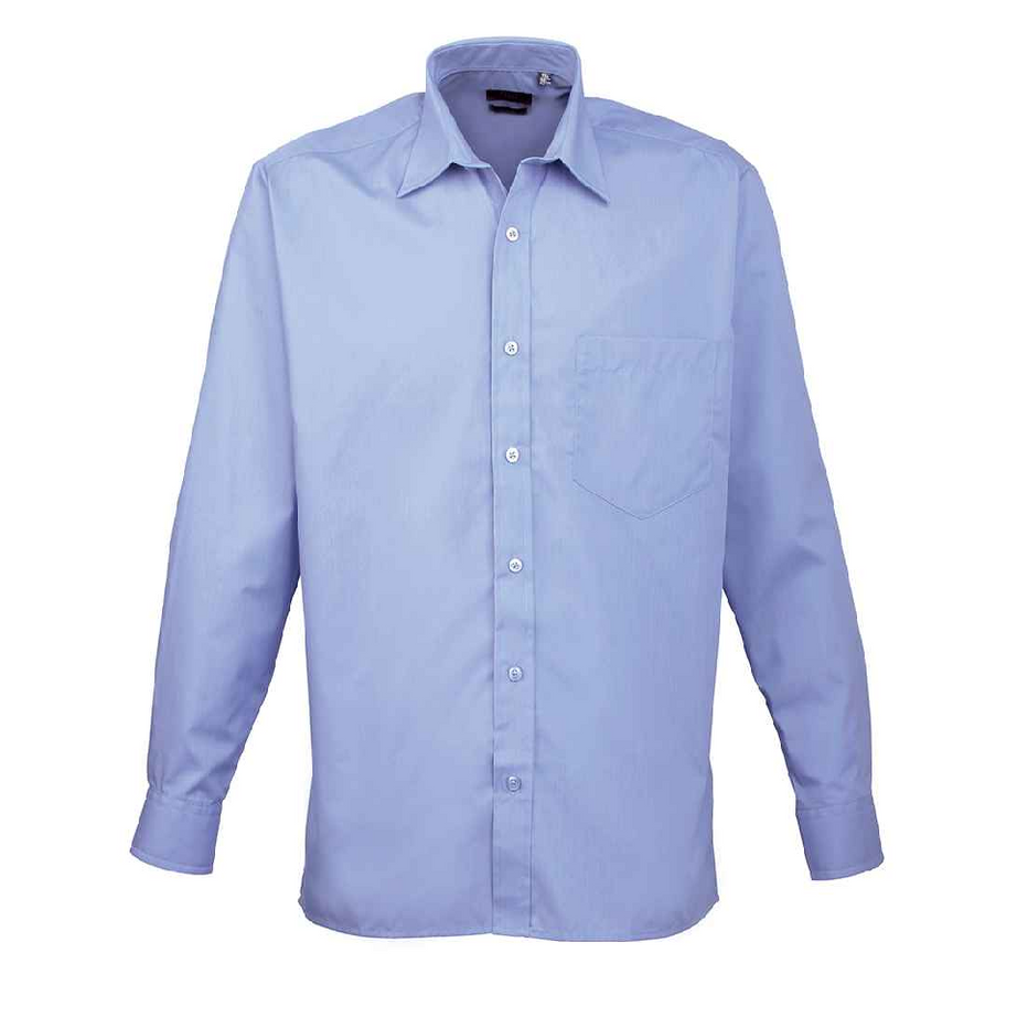 Premier Men's Long Sleeve Poplin Shirt