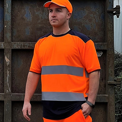 Yoko Hi-Vis Two-Tone Polo Shirt