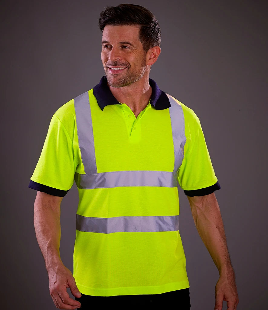 Yoko Hi Vis Short Sleeve Polo